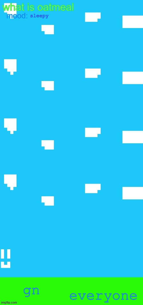 pixel aert | sleepy; everyone; gn | image tagged in pixel aert | made w/ Imgflip meme maker
