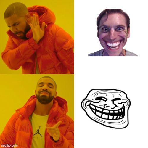 Impostor | image tagged in memes,drake hotline bling | made w/ Imgflip meme maker