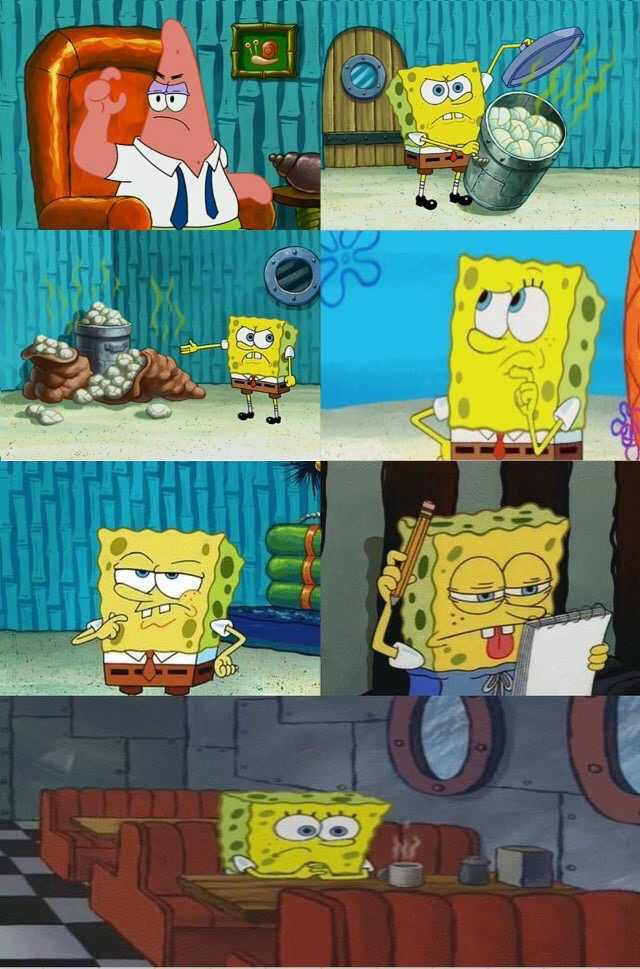 High Quality SpongeBob Diapers Alternate Meme Blank Meme Template