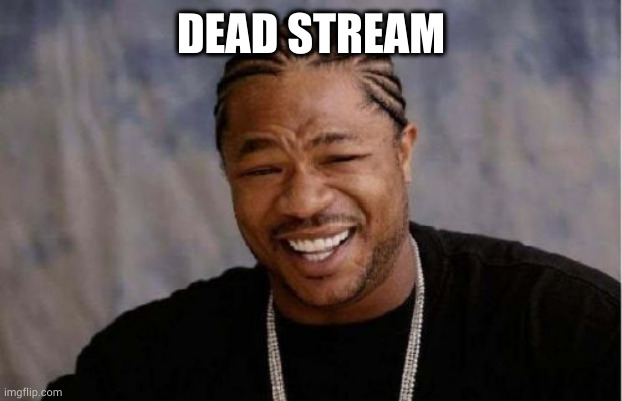 Yo Dawg Heard You | DEAD STREAM | image tagged in memes,yo dawg heard you | made w/ Imgflip meme maker