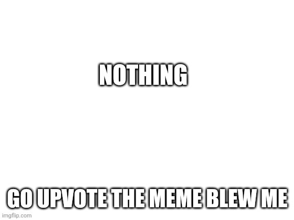 Nothing | image tagged in memes | made w/ Imgflip meme maker