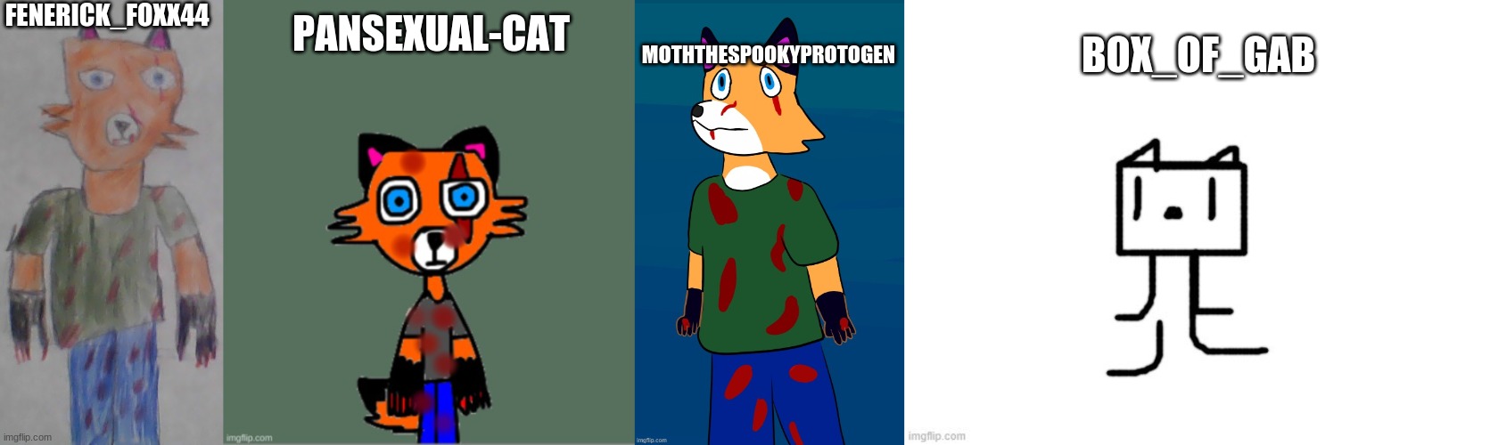 who did oliver better? | FENERICK_FOXX44; PANSEXUAL-CAT; MOTHTHESPOOKYPROTOGEN; BOX_OF_GAB | image tagged in drawing | made w/ Imgflip meme maker