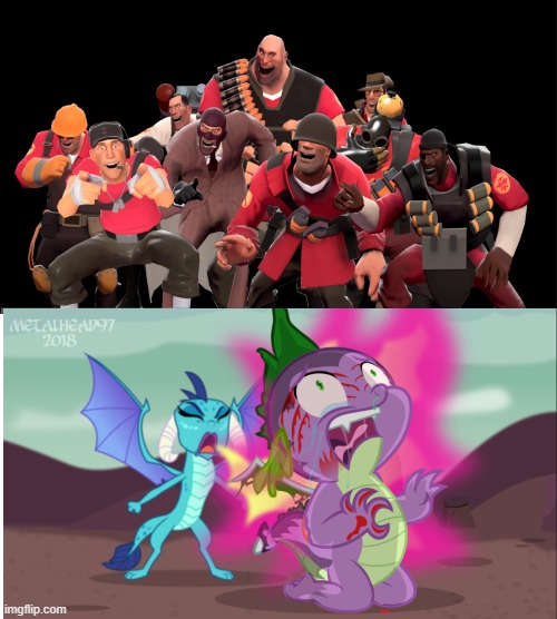 team fortress laughs at spike gets abused by ember | image tagged in mlp equestria girls spike da fuk,mlp fim | made w/ Imgflip meme maker