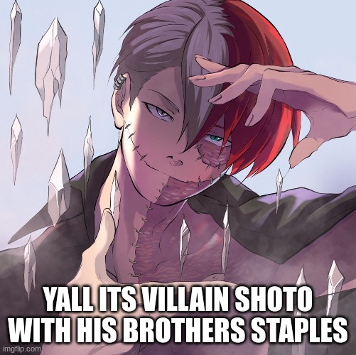 YALL ITS VILLAIN SHOTO WITH HIS BROTHERS STAPLES | made w/ Imgflip meme maker