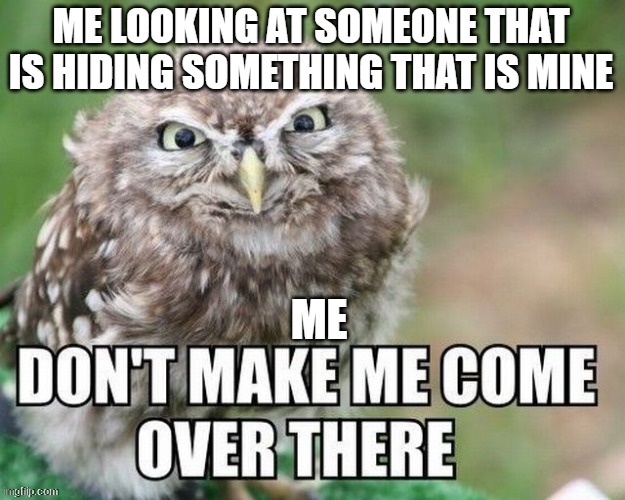 ME LOOKING AT SOMEONE THAT IS HIDING SOMETHING THAT IS MINE; ME | image tagged in sus,dont,let,me | made w/ Imgflip meme maker