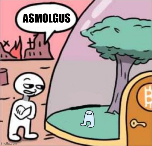 Amogus Got Smol | ASMOLGUS | image tagged in amogus,small | made w/ Imgflip meme maker