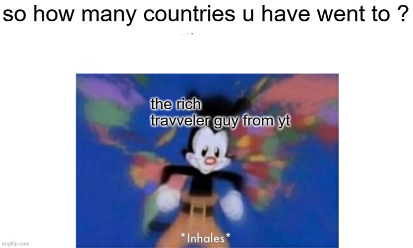 when u ask the travveler guy this.. | so how many countries u have went to ? the rich travveler guy from yt | image tagged in world occupied | made w/ Imgflip meme maker