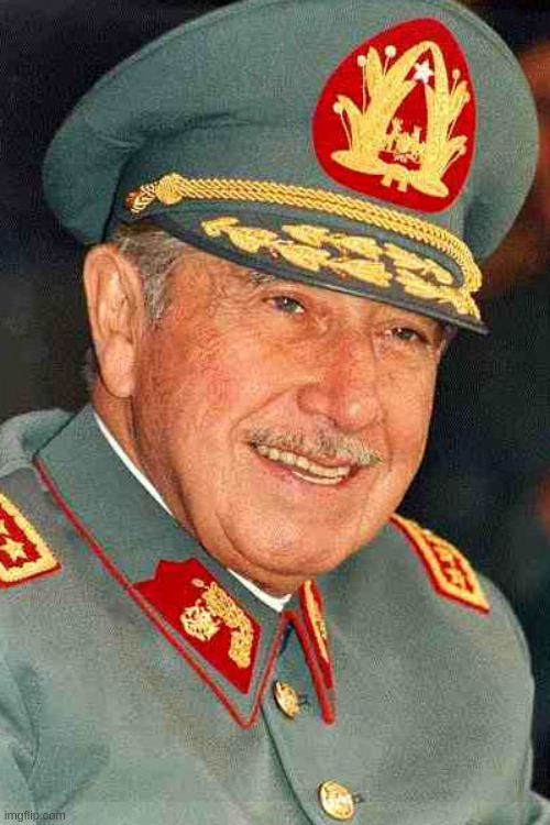 Laughing Pinochet | image tagged in laughing pinochet | made w/ Imgflip meme maker