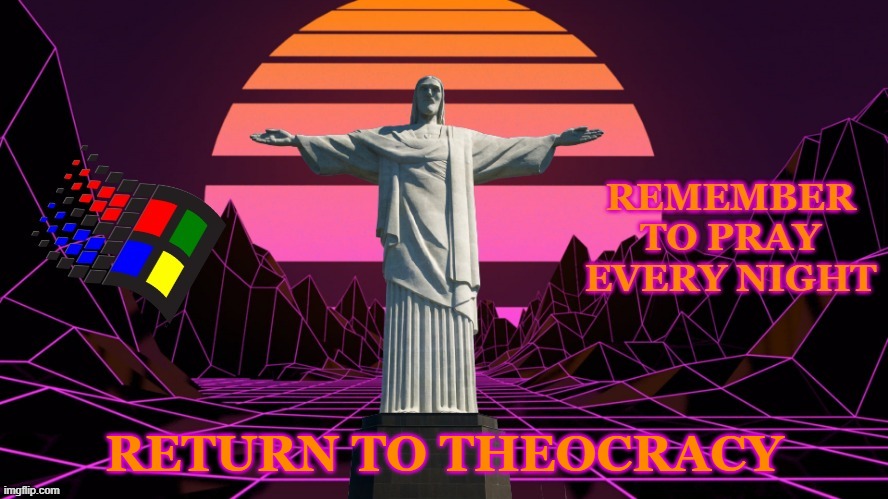 RETURN TO THEOCRACY | made w/ Imgflip meme maker