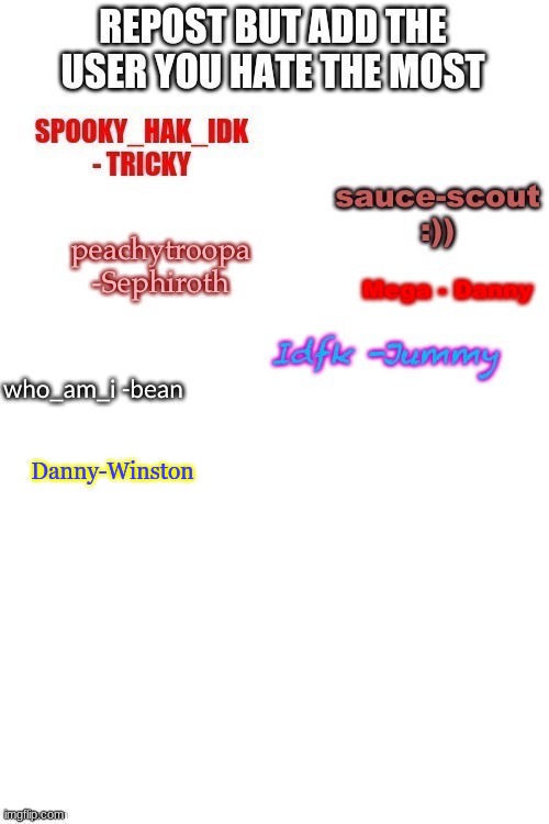Danny-Winston | made w/ Imgflip meme maker