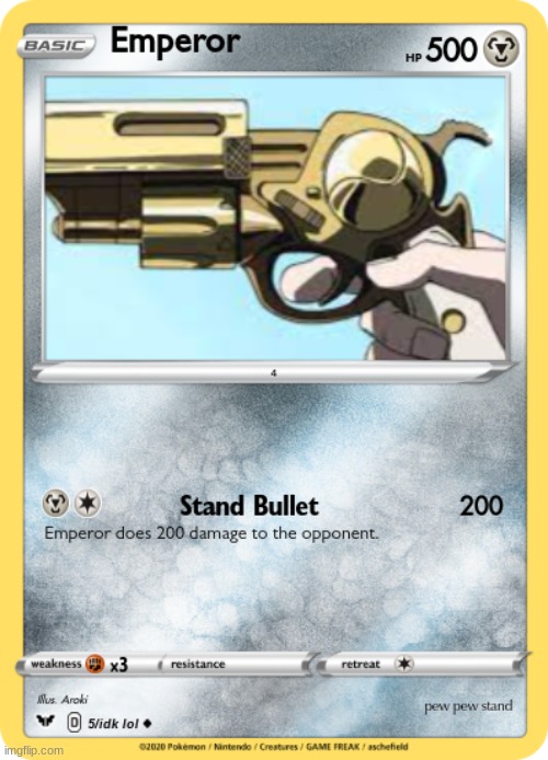 image tagged in jojo's bizarre adventure,pokemon | made w/ Imgflip meme maker