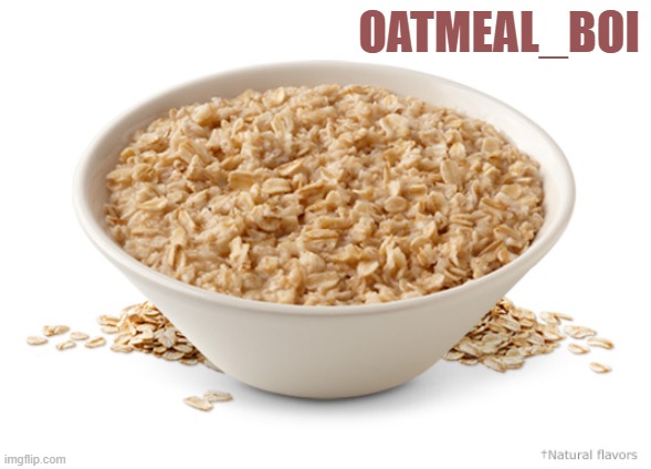 Oatmeal_Boi Template (Made by Bill_Cipher_Official) Blank Meme Template