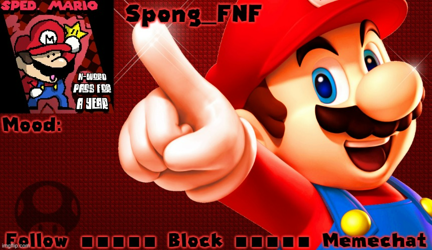 Spong_FNF's Mario Temp Blank Meme Template