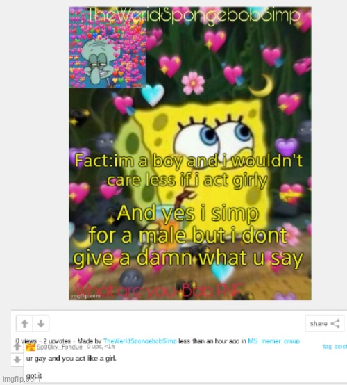haha cry about it | made w/ Imgflip meme maker