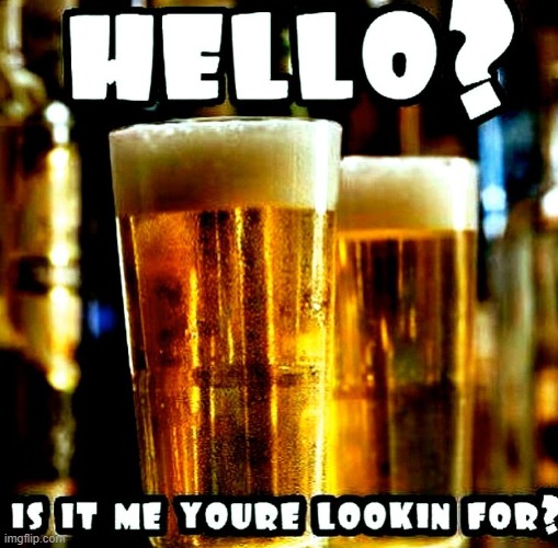 image tagged in vince vance,beer,memes,hello is it me you're looking for,cold beer here,craft beer | made w/ Imgflip meme maker