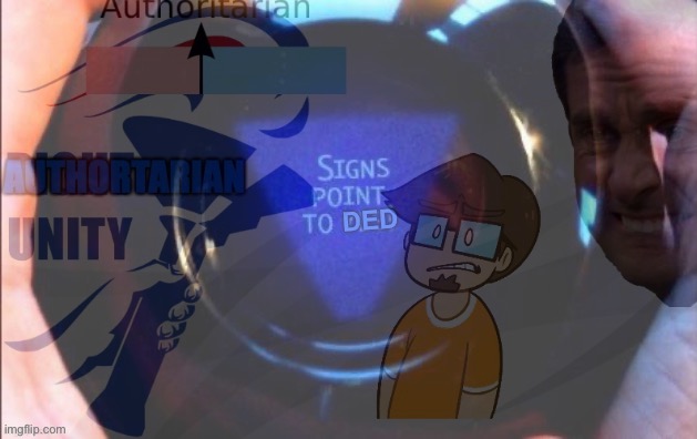 AUP signs point to ded Blank Meme Template