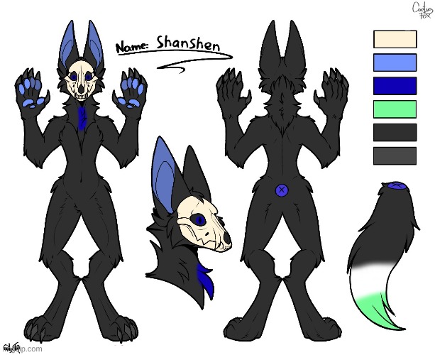 Meet Shanshen the Skull-Dog (From template that i colored) | image tagged in skull | made w/ Imgflip meme maker