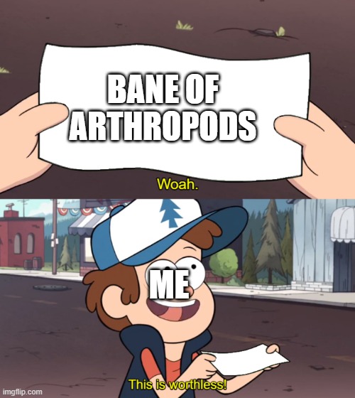 bane of arthropods | image tagged in minecraft,enchantress,gravity falls,this is useless,useless | made w/ Imgflip meme maker