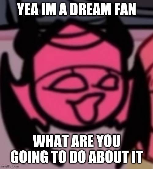 Sarv pog | YEA IM A DREAM FAN; WHAT ARE YOU GOING TO DO ABOUT IT | image tagged in sarv pog | made w/ Imgflip meme maker