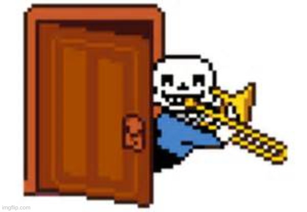 Sans Playing The Trombone | image tagged in sans playing the trombone | made w/ Imgflip meme maker