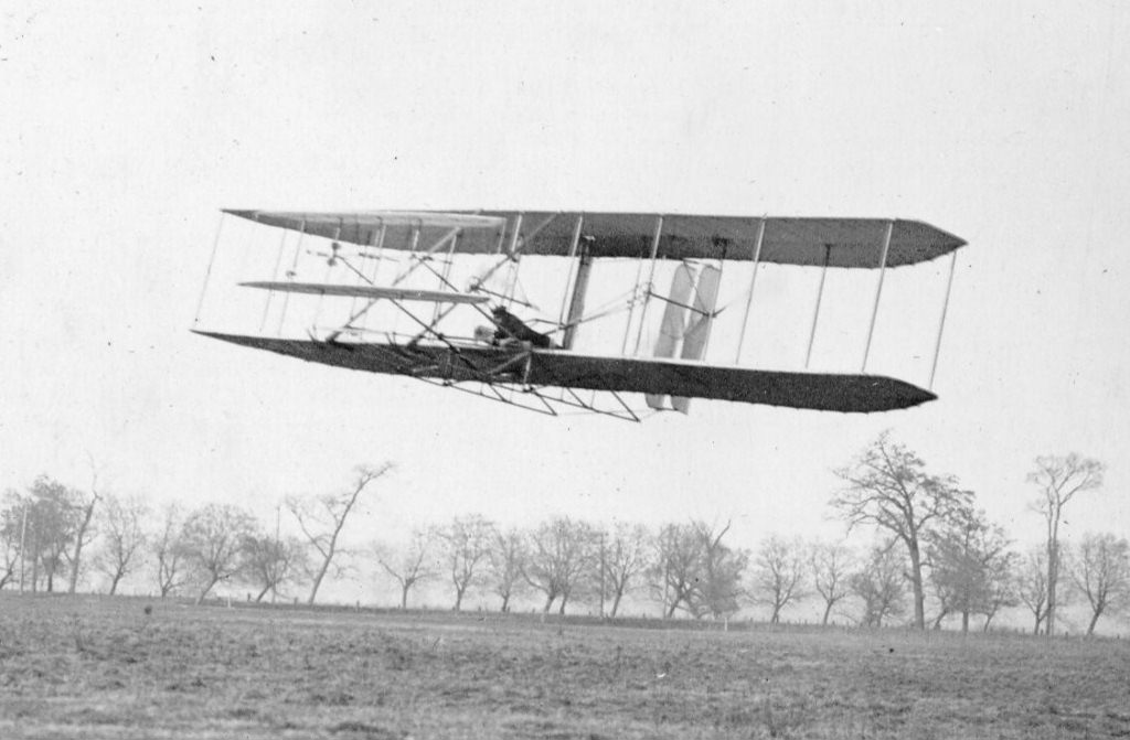 Wright Brothers Flyer Plane First in Flight Blank Meme Template