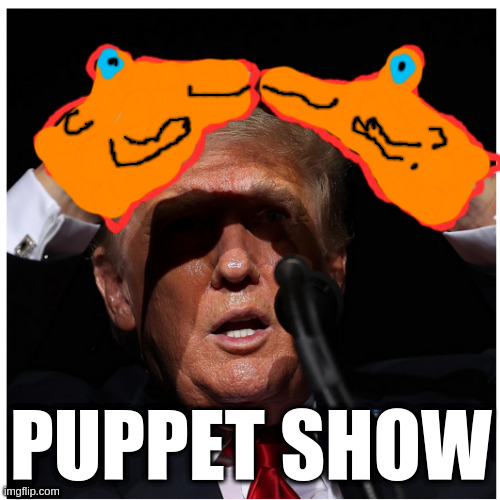 true leaders who know their audience understand how to communicate best | PUPPET SHOW | image tagged in rumpt,lol,puppet,gop,dumb,children | made w/ Imgflip meme maker