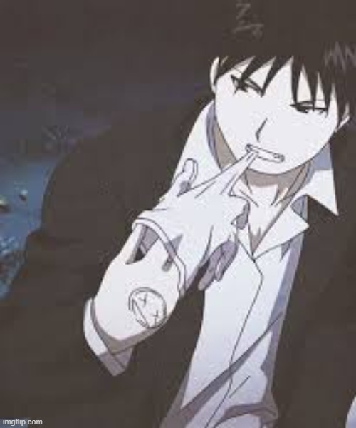 Mmh~ I love it when he bites his glove~ | made w/ Imgflip meme maker