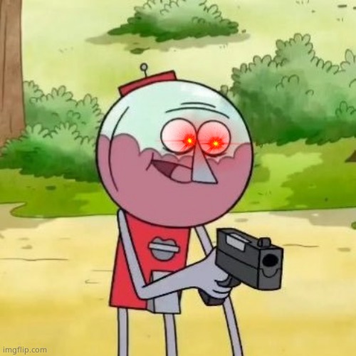 Benson with gun | image tagged in benson with gun | made w/ Imgflip meme maker