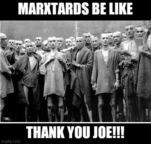 Holocaust  | MARXTARDS BE LIKE THANK YOU JOE!!! | image tagged in holocaust | made w/ Imgflip meme maker