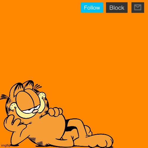 High Quality garfield announcement temp Blank Meme Template