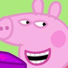 High Quality When Peppa Pig is Sus Blank Meme Template
