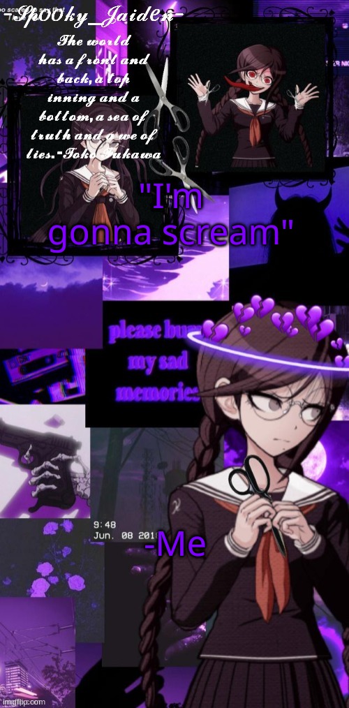 My school put GoGuardian on our computers :') | "I'm gonna scream"; -Me | image tagged in jaiden toko temp ty kenji | made w/ Imgflip meme maker