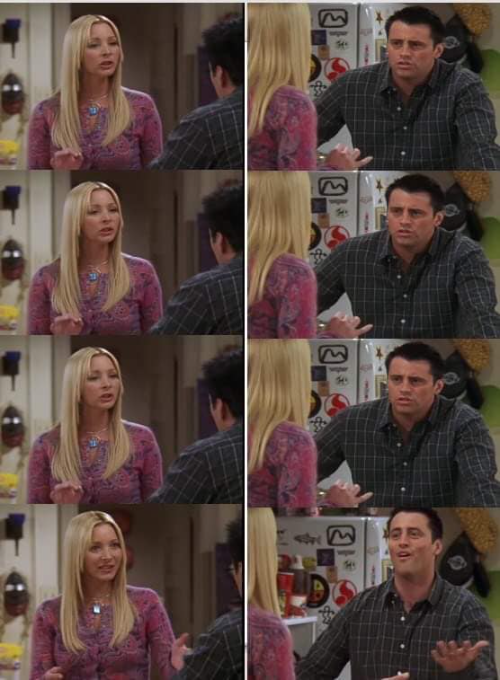 High Quality Joey learns french Blank Meme Template