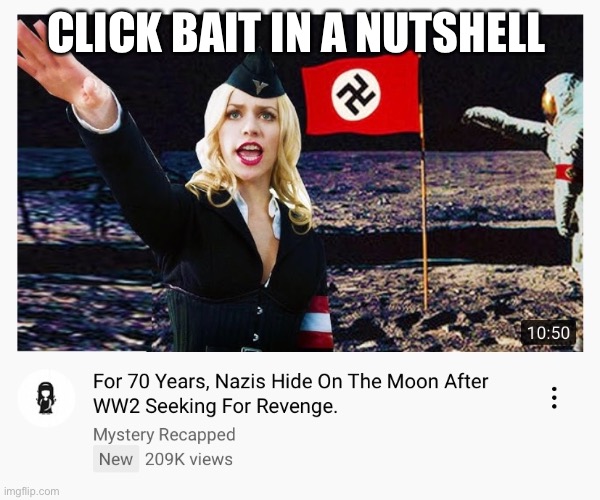 Lol | CLICK BAIT IN A NUTSHELL | image tagged in clickbait | made w/ Imgflip meme maker