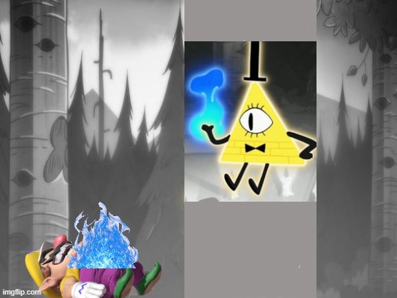 Bill Cipher Kills Wario With Blue Flames.mp3 | image tagged in bill cipher,blue,flames,wario,wario dies | made w/ Imgflip meme maker