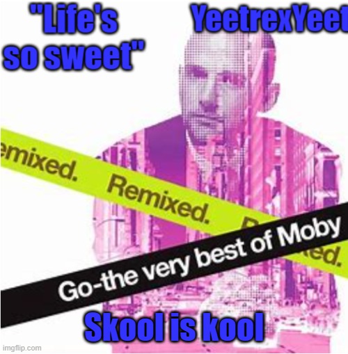 Moby 3.0 | Skool is kool | image tagged in moby 3 0 | made w/ Imgflip meme maker