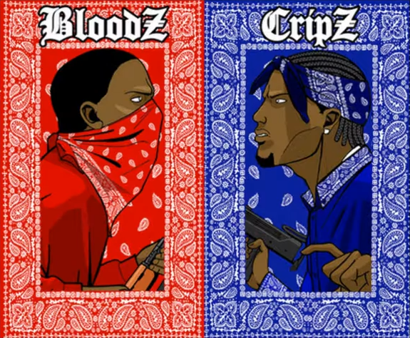 Blood vs Crips Blank Template Imgflip