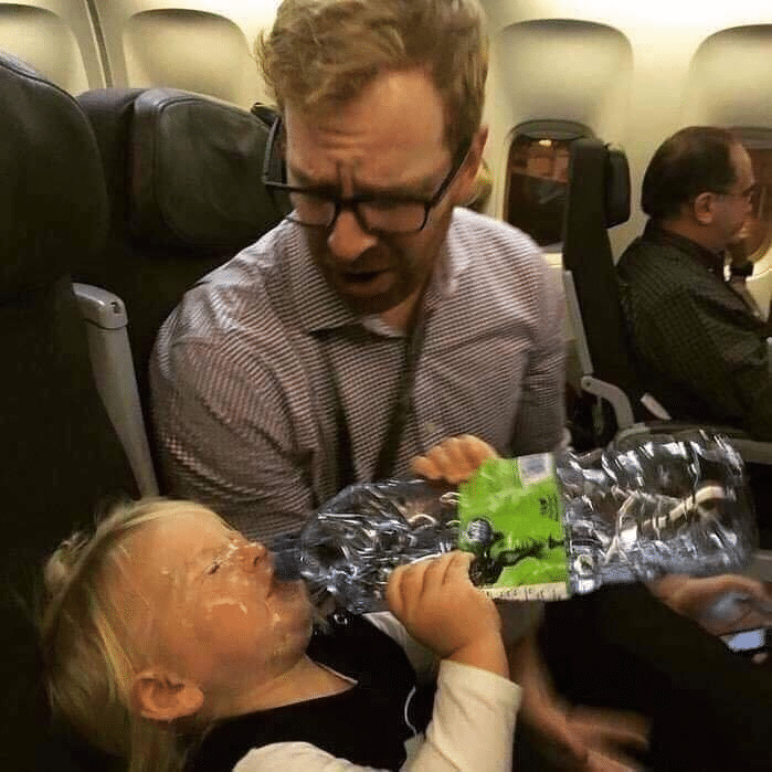 High Quality Baby drinking water Blank Meme Template