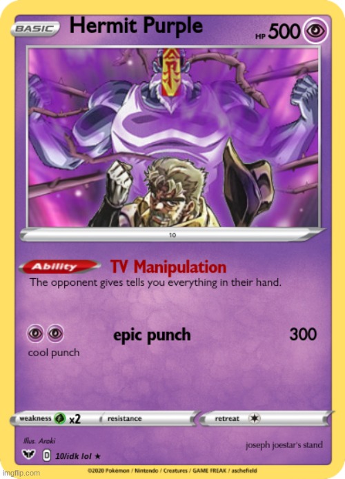 tbh I don't like hermit purple | image tagged in jojo's bizarre adventure | made w/ Imgflip meme maker