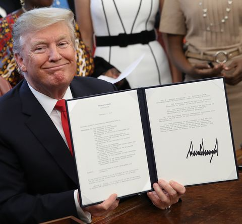 Trump Signs COVID Relief bill Coronavirus Blank Meme Template