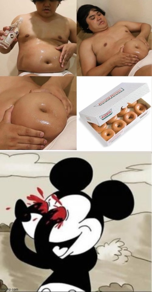 I'm never eating Krispy Kreme donuts again | image tagged in memes,funny,cringe,unsee juice,mickey mouse eyes,i miss ten seconds ago | made w/ Imgflip meme maker