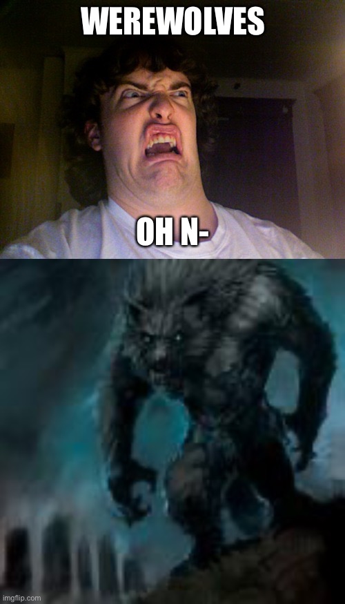 WEREWOLVES OH N- | image tagged in memes,oh no | made w/ Imgflip meme maker