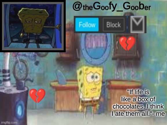 TheGoofyGoober's announcement template Blank Meme Template