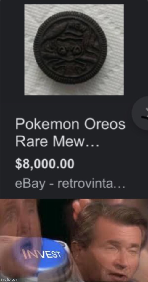 I want it | image tagged in pokemon,oreos,mew | made w/ Imgflip meme maker