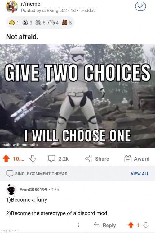 Choose one | made w/ Imgflip meme maker