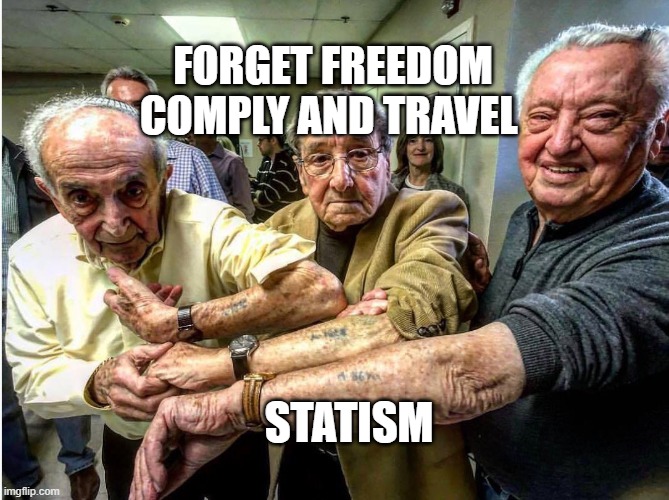 Vaccination Passport | FORGET FREEDOM COMPLY AND TRAVEL; STATISM | image tagged in vaccination passport | made w/ Imgflip meme maker