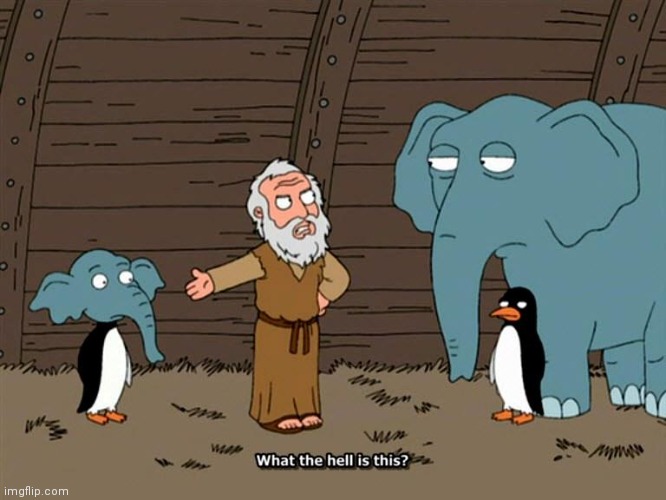 family guy penguin elephant | image tagged in family guy penguin elephant | made w/ Imgflip meme maker