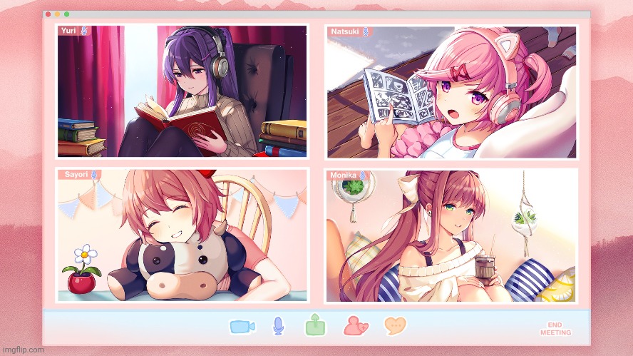 This my fave promo art for DDLC Plus :0 | made w/ Imgflip meme maker