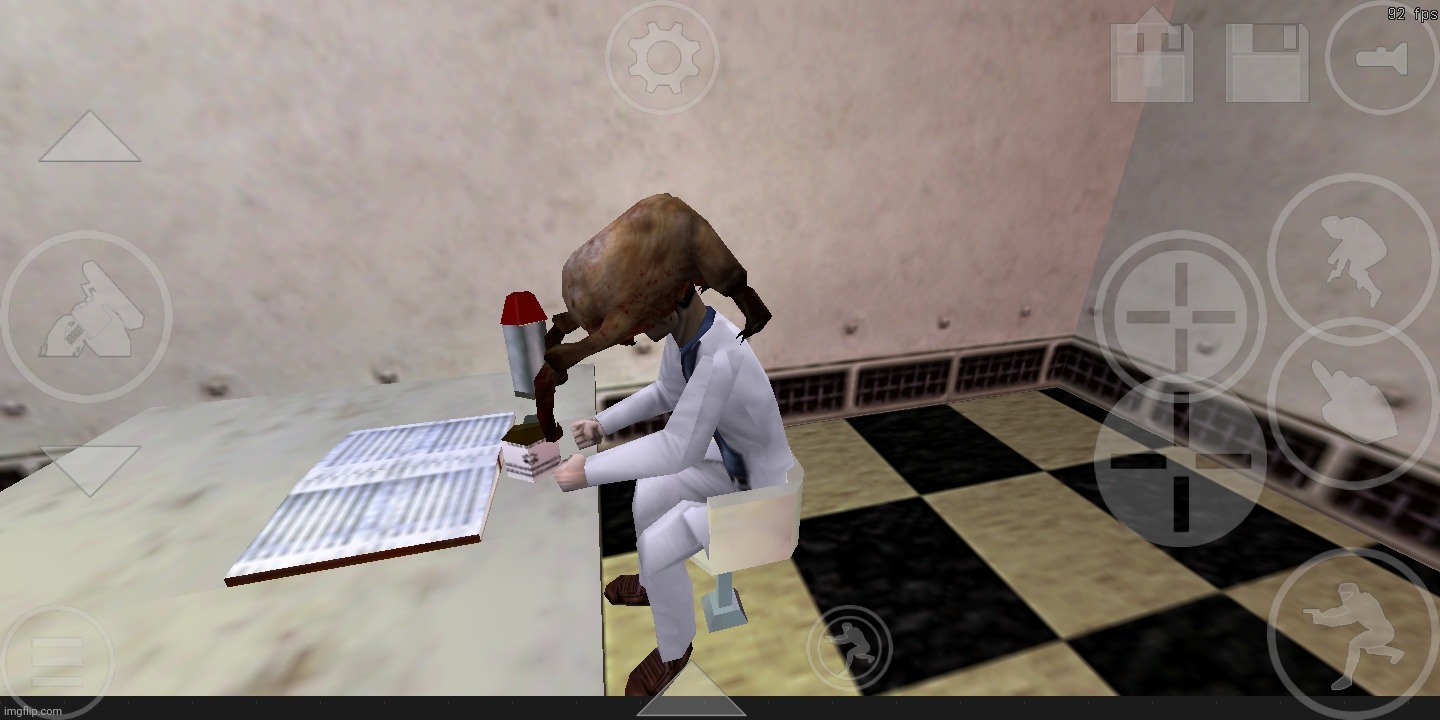 playing a half-life 1 mod called "half-screwed" btw. | made w/ Imgflip meme maker