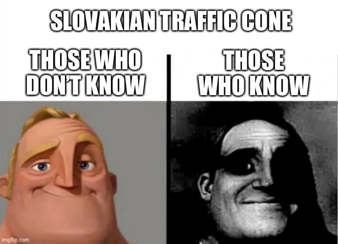 Slovakian traffic cone